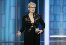 Streep Wins Globe DeMille Award, Excoriates Trump