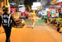 Pattaya Terrorized by Knife-Wielding, Naked Farang