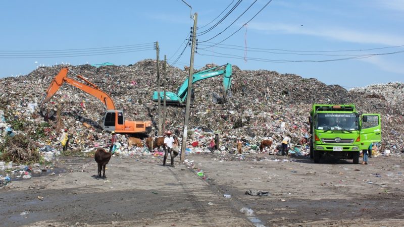 The Nakhon Si Thammarat Landfill in Nakhon Si Thammarat’s Na Sai subdistrict. Photo: Matichon
