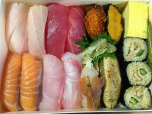 Sushi set for NTD480 at the Taipei Fish Market