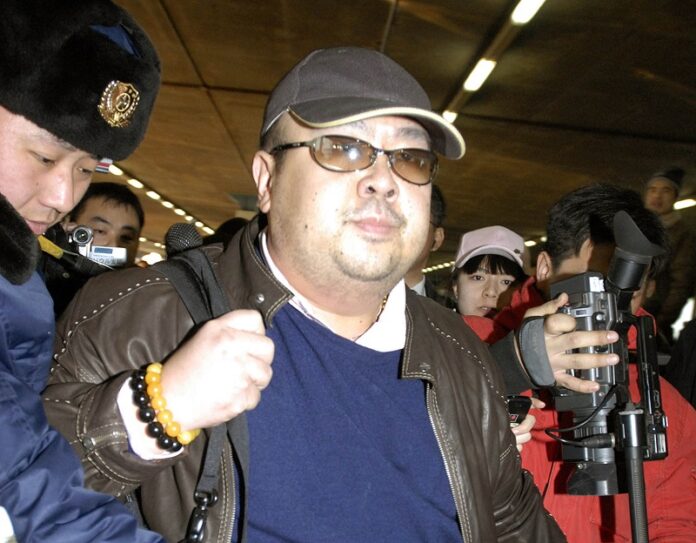 Kim Jong Nam, eldest son of then North Korean leader Kim Jong Il, is surrounded by the media upon arrival from Macau at Beijing airport in Beijing. Photo: Associated Press