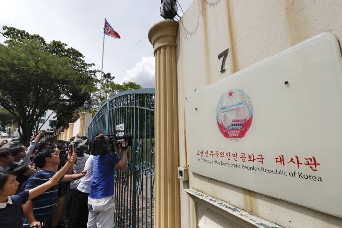 Journalists wait outside North Korean Embassy in Kuala Lumpur, Malaysia. Photo: Vincent Thian / Associated Press
