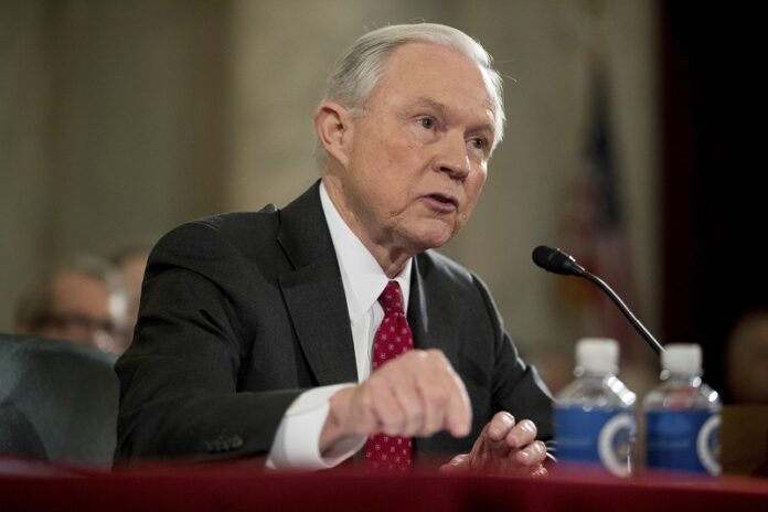 Attorney General-designate, Sen. Jeff Sessions, R-Ala. testifies in January on Capitol Hill in Washington at his confirmation hearing before the Senate Judiciary Committee. Photo: Andrew Harnik / Associated Press