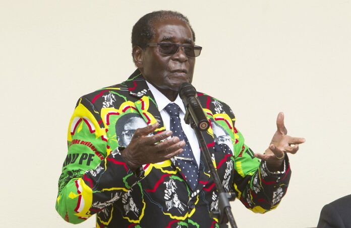 Zimbabwean President Robert Mugabe addresses party supporters at a conference last December in Masvingo, Zimbabwe. Photo: Tsvangirayi Mukwazhi / Associated Press