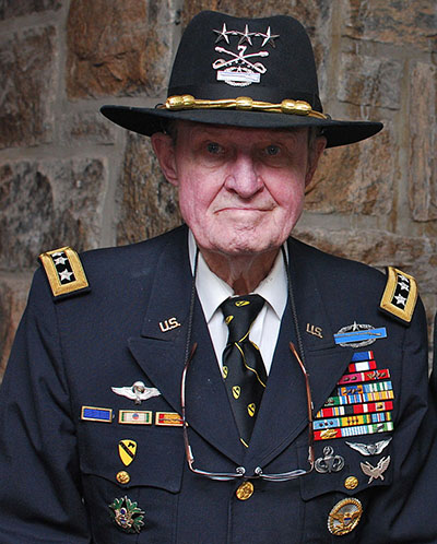 Hal Moore at the United States Military Academy at West Point on May 10, 2010.