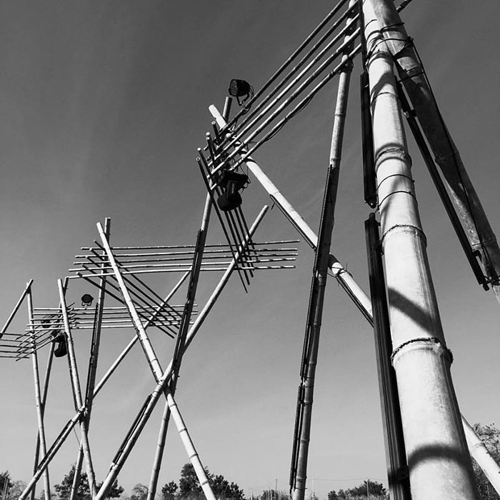 Swerb's 'The Bear Trap' goes up for this weekend's Mystic Valley Festival near Khao Yai. Photo: Zieght Project / Facebook