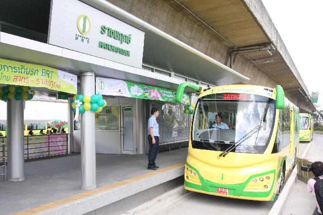 An undated photo of a bus at BRT Ratchapruek. Photo: Matichon
