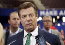 Ex-Trump Campaign Boss Manafort Sentenced to 47 Months Trump campaign chairman Paul Manafort talks to reporters in 2016 on the floor of the Republican National Convention at Quicken Loans Arena in Cleveland as Rick Gates listens at back left. Photo: Matt Rourke / Associated Press