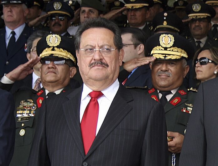 Honduran Secretary of the Defense Edmundo Orellana attends a military ceremony in 2009 in Tegucigalpa, Honduras. Photo: Fernando Antonio / Associated Press