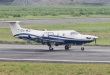 Indian Air Ambulance Plane Crashes Near Bangkok, Pilot Dies Undated photo of a YoungOne Pilatus PC-12 in Hazrat Shahjalal International Airport, Dhaka, Bangladesh. Photo: Faisal Akram / Wikimedia Commons