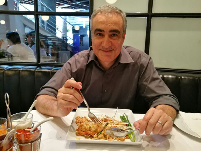 Sam Zarifi of the International Commission of Jurists with pad thai poor in quality but rich in meaning on a recent afternoon in Bangkok.