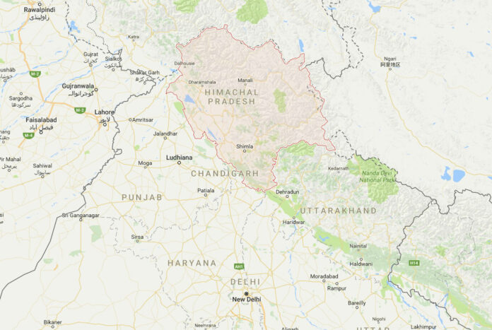 Himachal Pradesh in India. Photo: Google Map