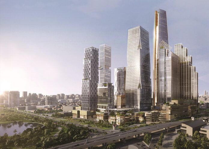 A rendering of One Bangkok provided by its developers, TCC Assets and Frasers Property Holdings released on April 4.