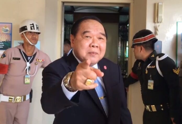 An undated file photo of deputy junta chairman Prawit Wongsuwan. Photo: Matichon