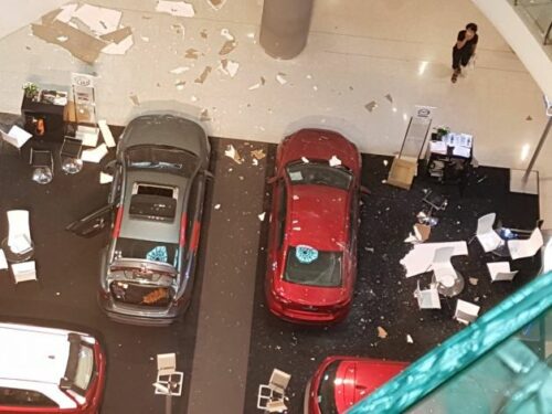 Police Weigh Charges After Falling Ceiling at Central Pinklao Injures 3