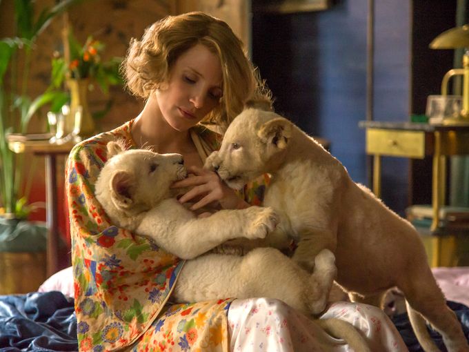 This image released by Focus Features shows Jessica Chastain in a scene from