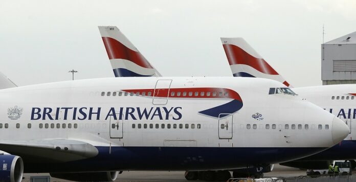 British Airways planes are parked at Heathrow Airport during a 48hr cabin crew strike in January in London. Photo: Frank Augstein / Associated Press