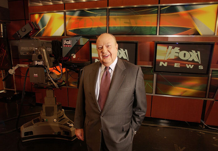 In this Sept. 29, 2006 file photo, Fox News CEO Roger Ailes poses at Fox News in New York. Photo: Jim Cooper / Associated Press