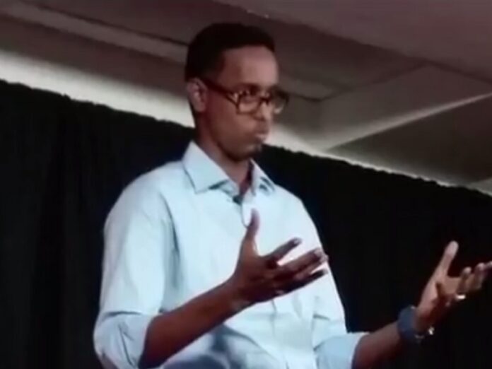 A screenshot of Abbas Abdulahi. Image: News Daily / YouTube