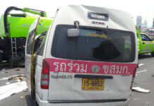 Van Crashes Into Street Sweeper on Bangkok Tollway, 2 Dead