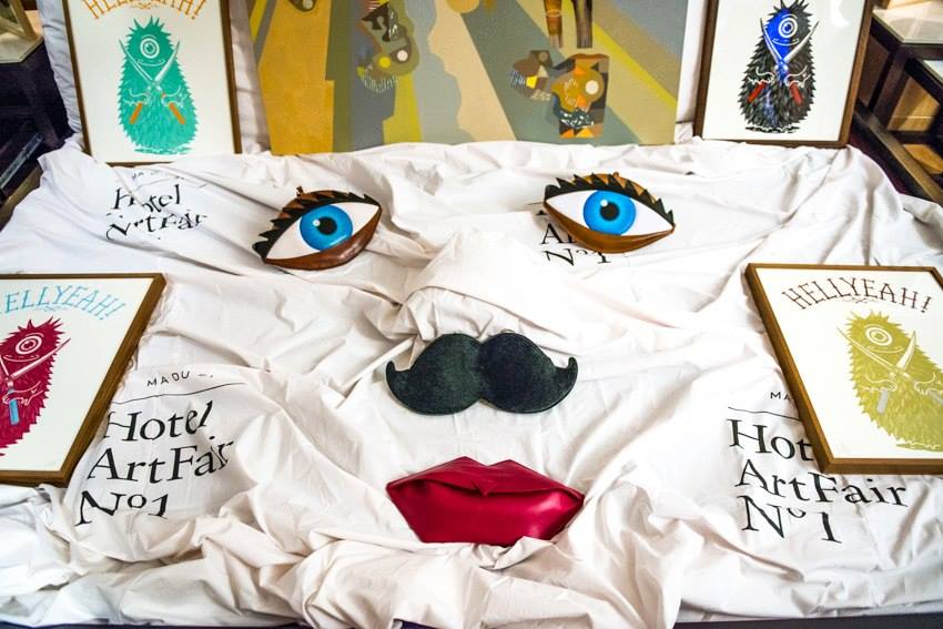 A work from the 2013 Hotel Art Fair posted March 25, 2014. Photo: Hotel Art Fair / Facebook