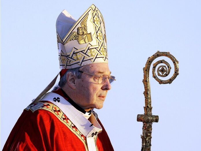 Cardinal George Pell walks onto the stage for the opening mass for World Youth Day in 2008 in Sydney, Australia. Photo: Rick Rycroft / Associated Press