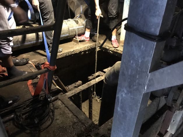 A wastewater treatment plant on Friday at a CP-owned meat processing plant in Bangkok’s Bang Na district.