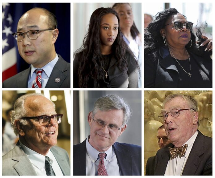 This combination of file photos show key figures in the manslaughter trial of St. Anthony police officer Jeronimo Yanez in the July 2016 death of Philando Castile. Photo: Associated Press