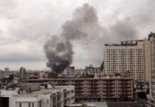 Fire Breaks Out in Bangkok Shanty Town