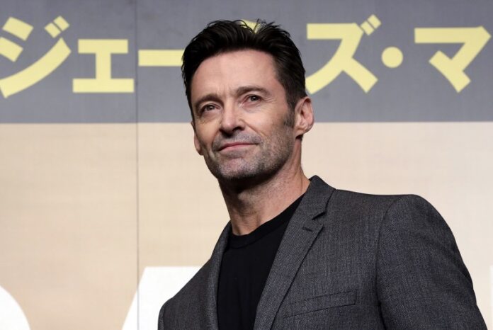 Actor Hugh Jackman poses for photographers during a press conference of his film