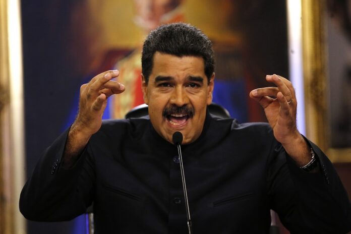 Venezuela's President Nicolas Maduro gives a news conference in 2017 in Caracas, Venezuela. Photo: Ariana Cubillos / Associated Press