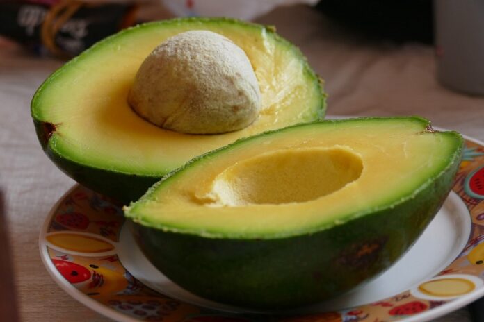 This undated photo shows a sliced avocado.