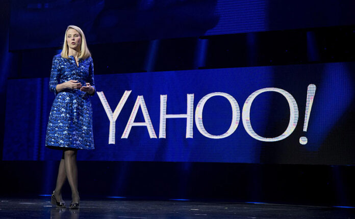 Yahoo president and CEO Marissa Mayer speaks during the International Consumer Electronics Show in Las Vegas in a Jan. 7, 2014 photo. Photo: Julie Jacobson / Associated Press