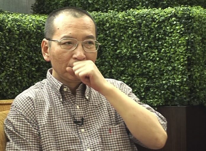 In this image taken from June 3, 2008, video, Liu Xiaobo speaks during an interview before his detention in Beijing, China. Image: Associated Press