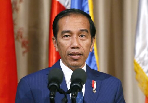 Indonesia's President Joko "Jokowi" Widodo addresses the media in 2017 during a visit to the Malacanang Palace in Manila, Philippines. Photo: Bullit Marquez / Associated Press