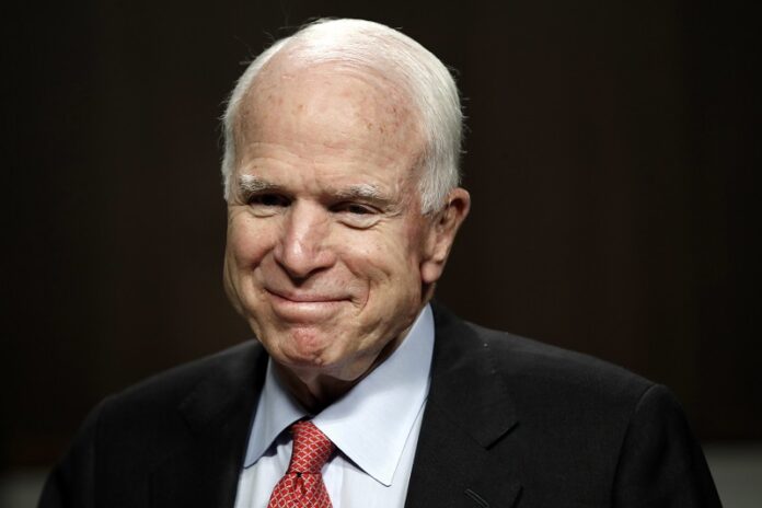 Sen. John McCain, R-Ariz., arrives on Capitol Hill, July 11 in Washington. Photo: Jacquelyn Martin / Associated Press