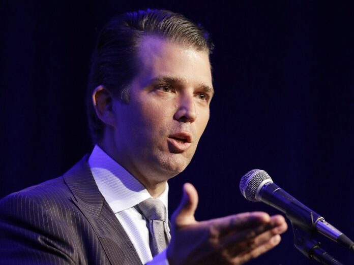 Donald Trump Jr. speaks in May in Indianapolis. Photo: Darron Cummings / Associated Press