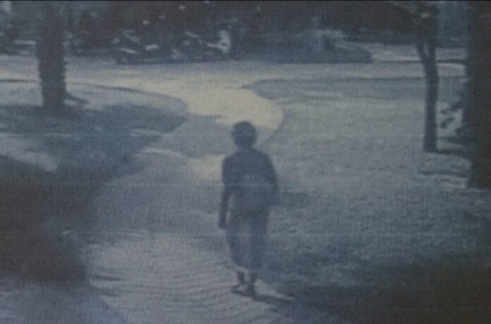 Police on Koh Tao released this still image showing what they said was Elise Dallemagne on April 21 after she bought a ticket to leave the island days before her body was discovered.
