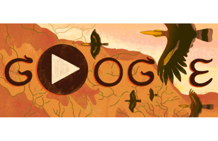 The Google Doodle celebrating Khao Yai National Park’s 55th anniversary Monday.