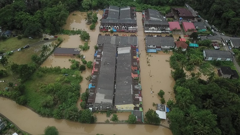 ฝนถลมเทศบาลนครตรงนำทวม 300 ครวเรอน 1