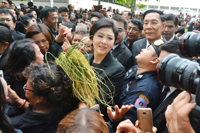 A file photo of former PM Yingluck Shinawatra. A file photo of former PM Yingluck Shinawatra.