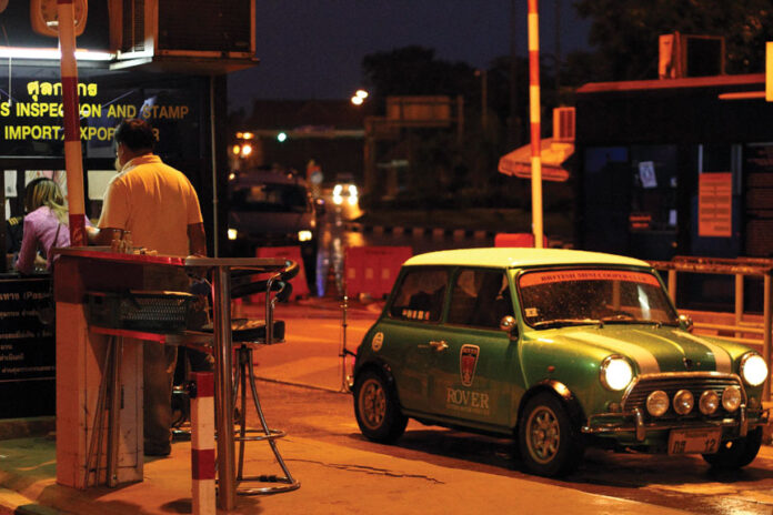 A car at a Thailand border. Photo: Remy Rossi / Flickr