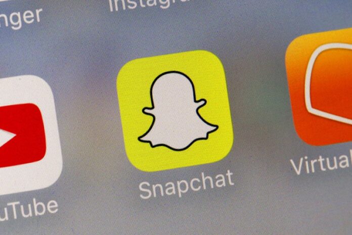 This photo shows the Snapchat app. Photo: Richard Drew / Associated Press