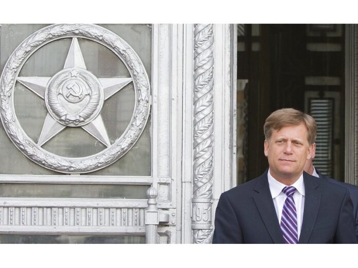U.S. Ambassador to Russia Michael McFaul leaves the Foreign Ministry in 2013 in Moscow, Russia. Photo: Misha Japaridze / Associated Press