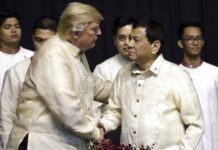 Opinion: Why Populist Nationalist Leaders Rewrite Global Climate Talks President Donald Trump shakes hand with Philippines President Rodrigo Duterte in 2017 during the gala dinner marking ASEAN's 50th anniversary in Manila, Philippines. Athit Perawongmetha / Associated Press