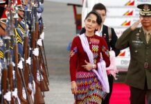 Fellow Nobel Laureates Blame Suu Kyi for Rohingya Crisis Myanmar leader Aung San Suu Kyi arrives last year at Clark International Airport, north of Manila, Philippines to attend the 31st ASEAN Summit and Related Summits in Manila. Photo: Bullit Marquez / Associated Press