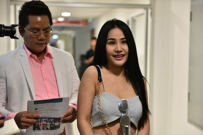 Apisaya Itthichotianant on Friday at the Technology Crime Suppression Division in Bangkok.