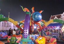 ‘Octopus’ Ride Accident Injures 15 at Temple Fair