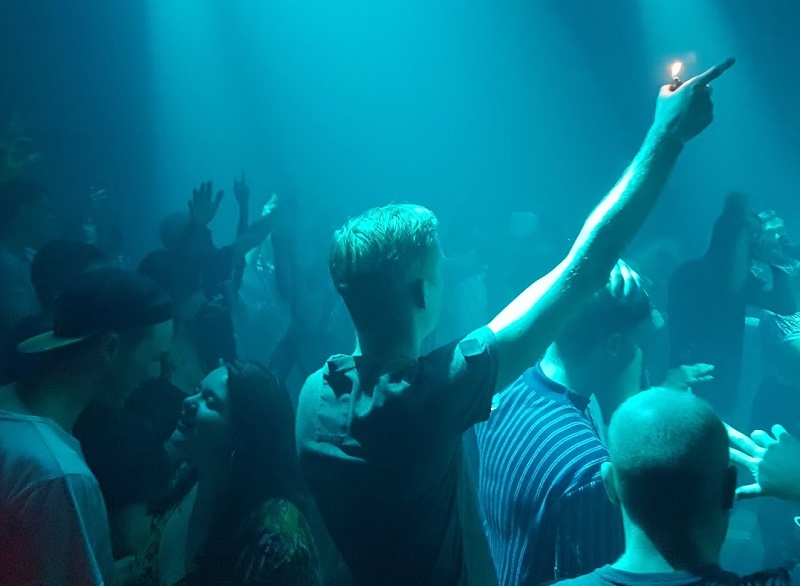 Revelers during a night out at a Dec. 23 Phatfunk event at Thonglor's De Commune.