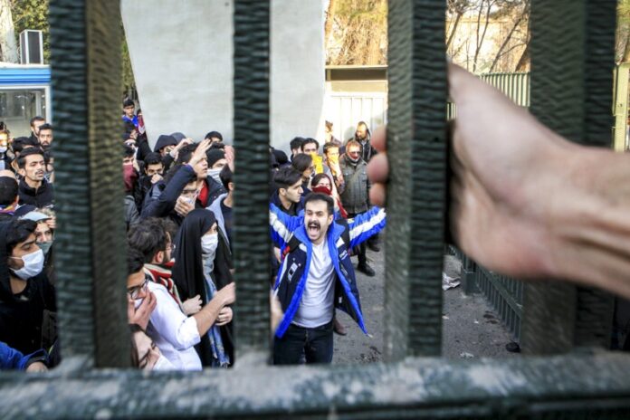 Protesters seen here Tuesday in Iran's capital, Tehran. Photo: Associated Press